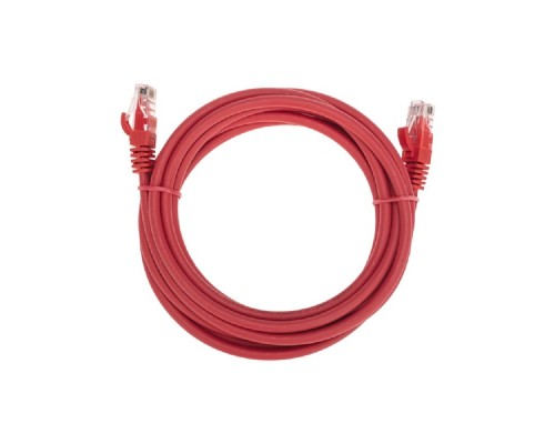[Патч-корды (сетевые, телефонные)] Rexant (02-0293-3) Патч-корд U/UTP, CAT 6, RJ45-RJ45, 26AWG, LSZH, красный, 3м