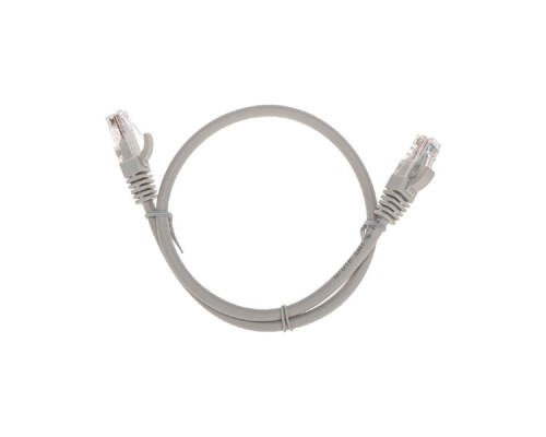 [Патч-корды (сетевые, телефонные)] Rexant (02-0290-05) Патч-корд U/UTP, CAT 6, RJ45-RJ45, 26AWG, LSZH, серый, 0,5м