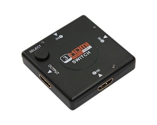 [Переходник] Rexant (17-6912) Переключатель гнездо HDMI на 3 гнезда HDMI, без питания, пластик