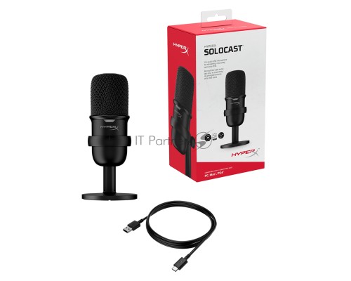 Микрофон проводной HyperX SoloCast 2м черный