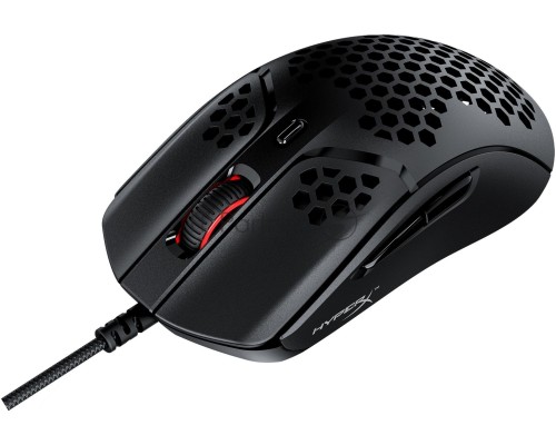 Мышь проводная HyperX Pulsefire Haste черный, 16000 dpi, USB, кнопки - 6