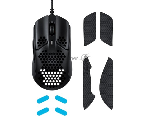 Мышь проводная HyperX Pulsefire Haste черный, 16000 dpi, USB, кнопки - 6