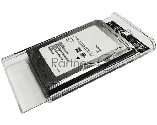 Внешний корпус для HDD/SSD AgeStar 3UB2P6C SATA III пластик прозрачный 2.5