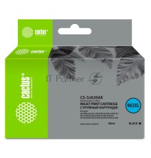 Картридж струйный Cactus CS-3JA30AE 963XL (есть ограничения по прошивке) чёрный (58 мл) для HP OfficeJet Pro 9010/9010e/9012/9014/9015/9016/9019