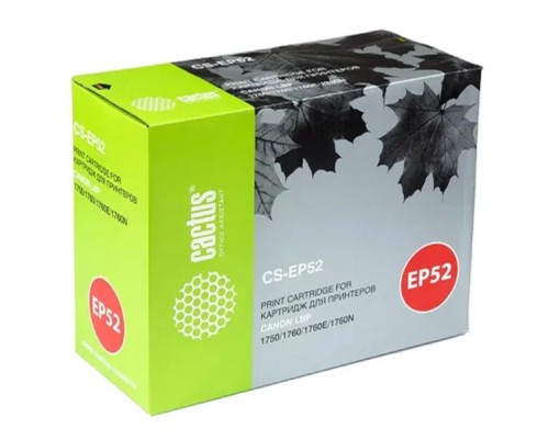 [расходные материалы] Картридж лазерный Cactus CS-EP52 черный (10000стр.) для Canon LBP 1750/1760/1760E/1760N