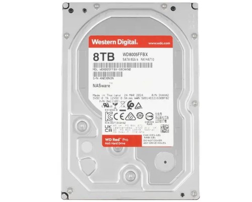 [Жесткий диск] 8TB WD Red Pro (WD8005FFBX) {Serial ATA III, 7200- rpm, 256Mb, 3.5