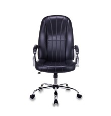 Кресло руководителя Бюрократ T-898SL черный эко.кожа крестов. металл хром (1135793)