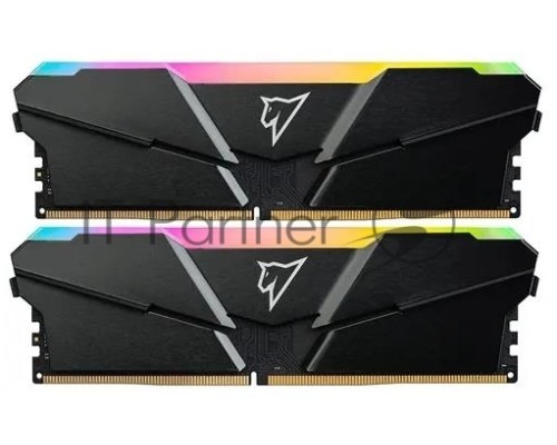 Оперативная память DDR4 Netac Shadow RGB 16GB (2x8GB) 3600MHz CL18 1.35V / NTSRD4P36DP-16E / Gray / with radiator