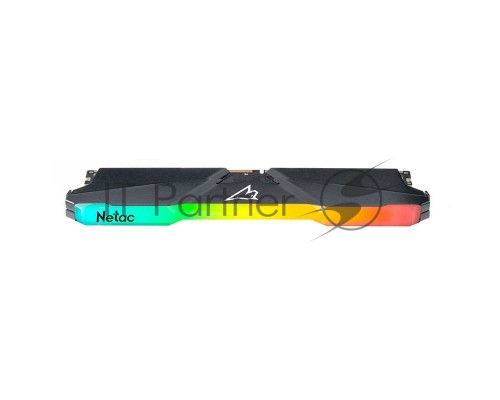 Оперативная память DDR4 Netac Shadow RGB 16GB (2x8GB) 3600MHz CL18 1.35V / NTSRD4P36DP-16E / Gray / with radiator