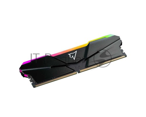 Оперативная память DDR4 Netac Shadow RGB 16GB (2x8GB) 3600MHz CL18 1.35V / NTSRD4P36DP-16E / Gray / with radiator