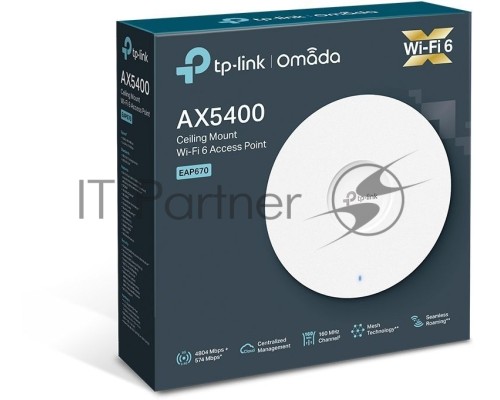 Точка доступа TP-Link AX5400 Ceiling Mount Dual-Band Wi-Fi 6 Access Point