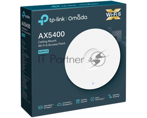 Точка доступа TP-Link AX5400 Ceiling Mount Dual-Band Wi-Fi 6 Access Point