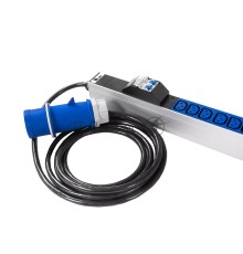 Блок силовых розеток Rem Rem-32, IEC 60320 С13 х 36, IEC 60320 С19 х 6, вход IEC 309, шнур 3 м, 1 863мм, однофазный 32А, автомат + индикатор, серый, 2