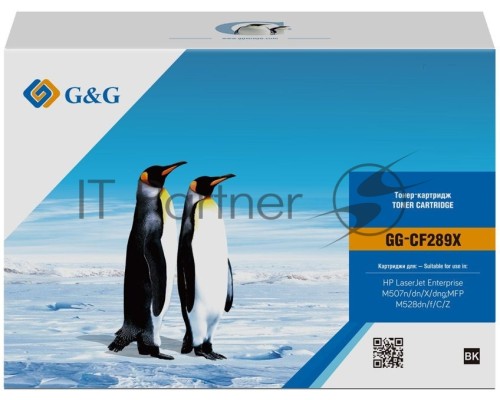 Картридж лазерный G&G GG-CF289X черный (10000стр.) для HP LJ M507/MFP M528