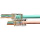 Разъем легкой оконцовки Hyperline PLEZ-8P8C-U-C6 RJ-45 (8P8C) под витую пару, категория 6 (50 µ