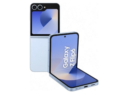 [Мобильный телефон] Смартфон Samsung SM-F741B Galaxy Z Flip 6 5G 256Gb 12Gb голубой раскладной 3G 4G 1Sim 6.7