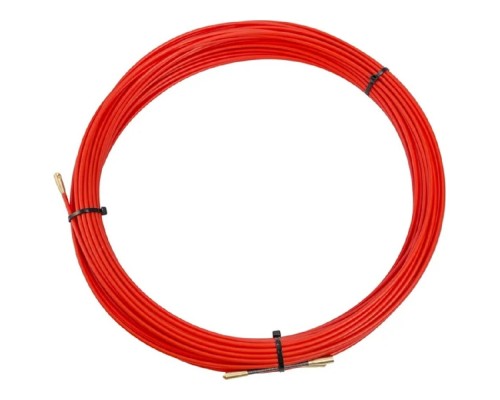 [Протяжки кабельные] Rexant (47-1025) Протяжка кабельная (мини УЗК в бухте), стеклопруток, d=3,5мм, 25м, красная