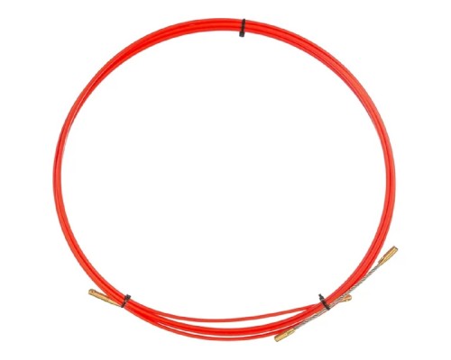 [Протяжки кабельные] Rexant (47-1003) Протяжка кабельная (мини УЗК в бухте), стеклопруток, d=3,5мм, 3м, красная