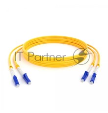 Патч-корд оптический (SM), 9/125 (OS2), LC/UPC-LC/UPC, 3 мм  (Duplex), LSZH, 2 м