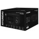 Микроволновая печь Hyundai HYM-M2008 черный, 20 л, 700 Вт, переключатели - поворотный механизм