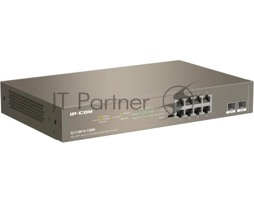 Коммутатор 8PORT 1000M POE G1110P-8-150W IP-COM