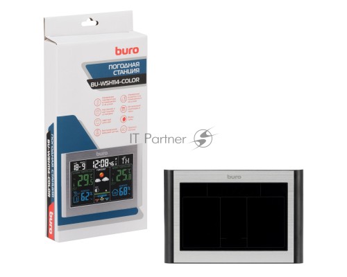 Погодная станция Buro BU-WSH114-COLOR черный
