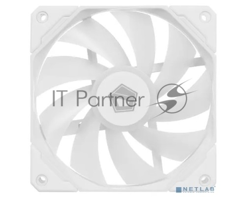 Вентилятор ID-COOLING TF-12025-ARGB-TRIO-SNOW (3 in 1) 120x120x25мм (20шт./кор, PWM, резиновые углы, снежно-белый, ARGB, 500-1500об/мин)  BOX