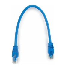 Патч-корд UTP Cablexpert PP6U-0.25M/B кат.6, 0.25м, литой, многожильный (синий)