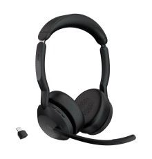 Jabra 25599-999-899Наушники с микрофоном Jabra Evolve2 55, Link380c MS Stereo черный накладные BT оголовье (25599-999-899)