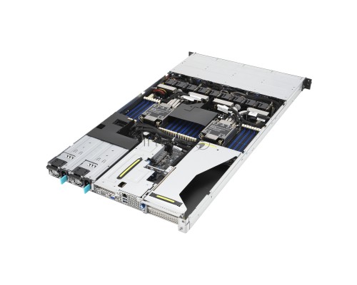 Серверная платформа ASUS RS700-E10-RS4U 1x SFF8643 + 2x SFF8654x8, 4x trays (4x NVMe/SAS/SATA on the backplane, 4 NVMe to m/b), 1x OCP 3.0, 2x X710-AT2 10G, DVD-RW, 2x 800W
