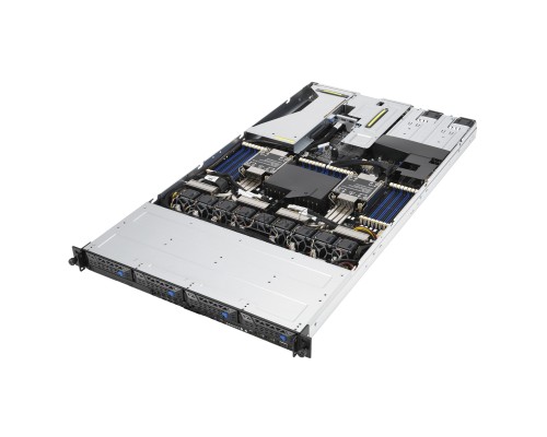 Серверная платформа ASUS RS700-E10-RS4U 1x SFF8643 + 2x SFF8654x8, 4x trays (4x NVMe/SAS/SATA on the backplane, 4 NVMe to m/b), 1x OCP 3.0, 2x X710-AT2 10G, DVD-RW, 2x 800W