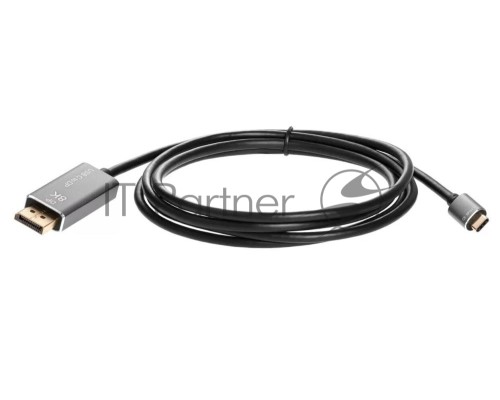 Кабель-адаптер USB Type-Cm --> DP1.4v (m) 8K@60Hz, 1.8m , Alum Shell,VCOM <CU480MC-1.8M>