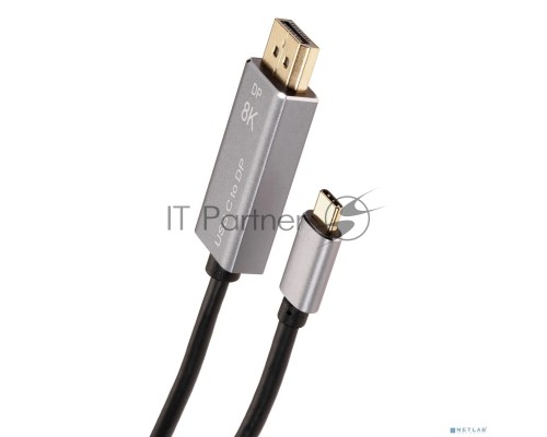 Кабель-адаптер USB Type-Cm --> DP1.4v (m) 8K@60Hz, 1.8m , Alum Shell,VCOM <CU480MC-1.8M>