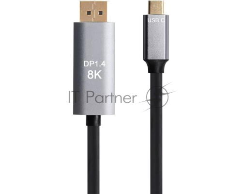Кабель-адаптер USB Type-Cm --> DP1.4v (m) 8K@60Hz, 1.8m , Alum Shell,VCOM <CU480MC-1.8M>