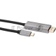 Кабель-адаптер USB Type-Cm --> DP1.4v (m) 8K@60Hz, PD 100W,1.8m , Alum Shell,VCOM <CU480MCPD-1.8M>