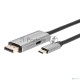 Кабель-адаптер USB Type-Cm --> DP1.4v (m) 8K@60Hz, PD 100W,1.8m , Alum Shell,VCOM <CU480MCPD-1.8M>