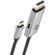 Кабель-адаптер USB Type-Cm --> DP1.4v (m) 8K@60Hz, PD 100W,1.8m , Alum Shell,VCOM <CU480MCPD-1.8M>