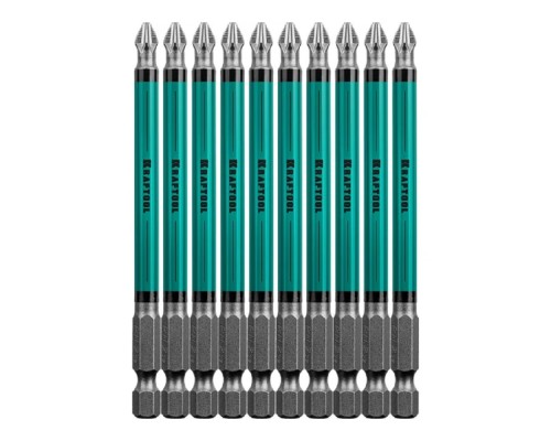 [Клещи ] Набор бит Kraftool 26122-2-100-10,  шестигранный (1/4HEX - E),  10шт