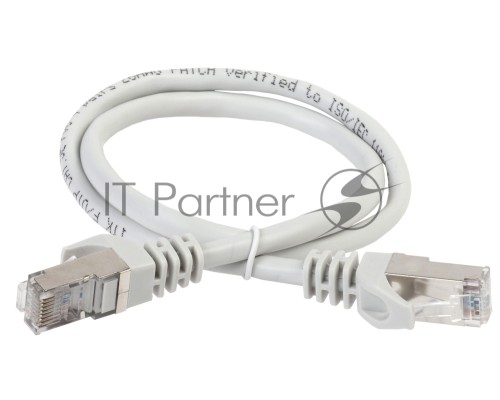 Коммутационный шнур (патч-корд) IEK ITK, кат.5Е FTP, 0,5м, серый
