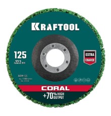 Диск абразивный Kraftool 36599-125,  универсальный,  125мм,  22.2мм