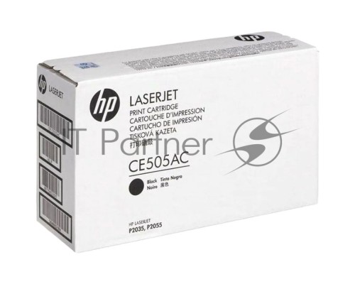 Контрактный Картридж лазерный HP CE505AC черный (2300стр.) для HP LJ P2035/2055