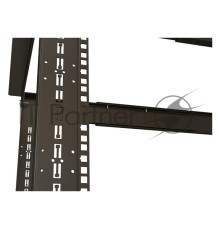 Стойка двухрамная Hyperline ORK2A-4268-RAL9005 42U 550ммX850мм 1000кг черный