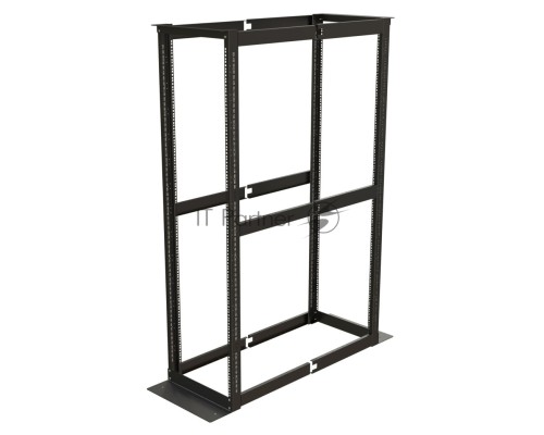 Стойка двухрамная Hyperline ORK2A-4268-RAL9005 42U 550ммX850мм 1000кг черный