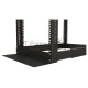Стойка двухрамная Hyperline ORK2A-4268-RAL9005 42U 550ммX850мм 1000кг черный