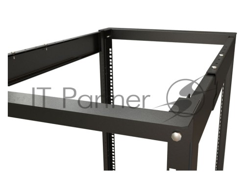 Стойка двухрамная Hyperline ORK2A-4268-RAL9005 42U 550ммX850мм 1000кг черный