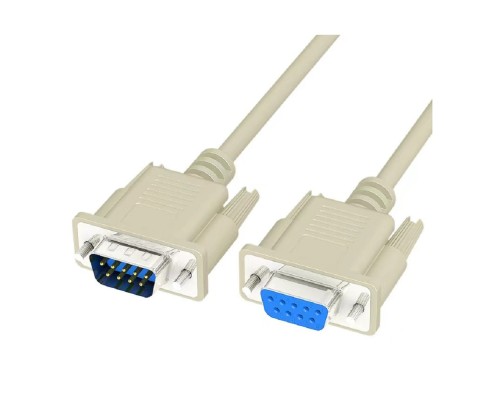 [кабели] Bion Кабель RS-232 DB9M/DB9F, 1.8 м, белый [BXP-CC-133-18]