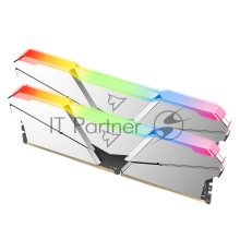 Оперативная память Netac 16Gb DDR5 4800Mhz DIMM (8Gbx2), NTSRD5P48DP-16S, RGB, CL40, Silver
