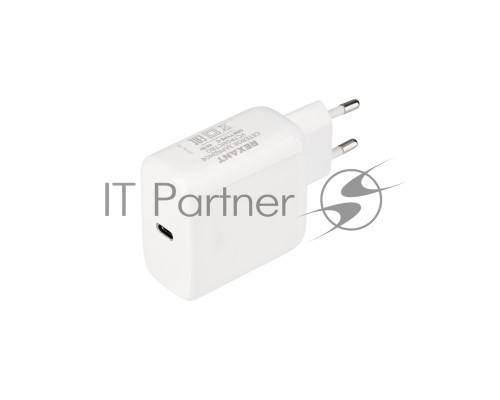 Сетевое зарядное устройство REXANT USB-C адаптер, 45W белое