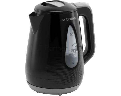 Чайник электрический Starwind SKP2316 1.7л. 2200Вт черный/серый (корпус: пластик)