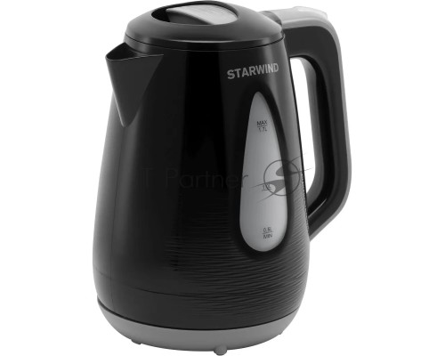 Чайник электрический Starwind SKP2316 1.7л. 2200Вт черный/серый (корпус: пластик)